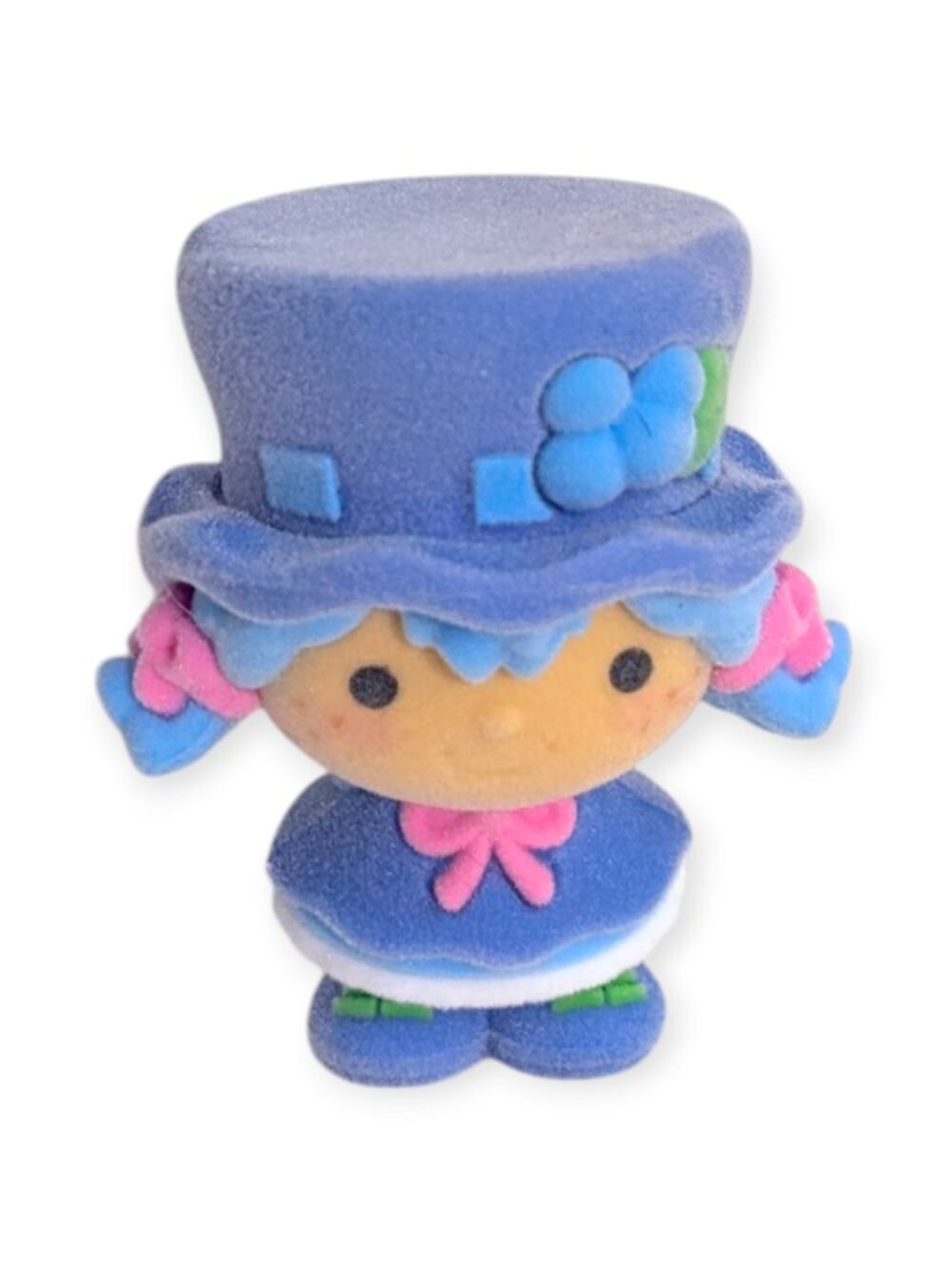 Strawberry Shortcake Flocked Action Figure Toy: Blueberry Muffin, 2.5 in.